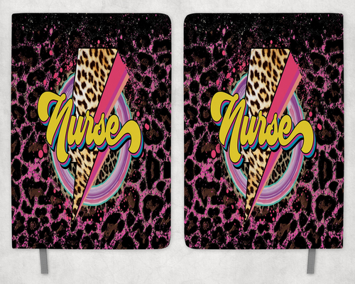 Leopard Print Nurse Printed 8 Inch  A-5 Journal - 1693-5952