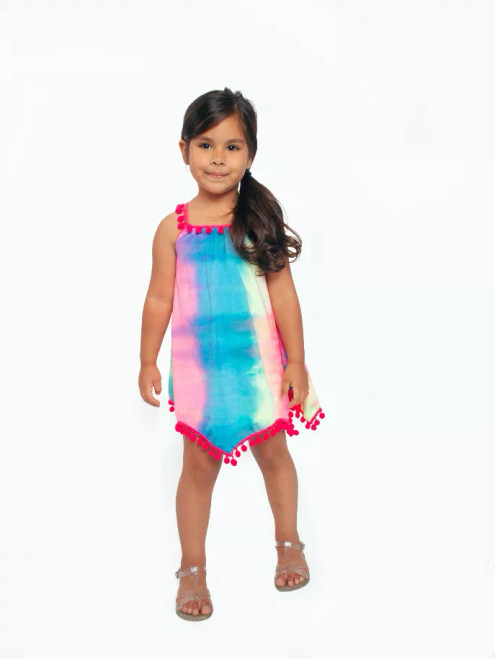 Tie Dye Handkerchief Flared Tank Dress - S001831B002253P000500V008 Tie Dye Handkerchief Flared Tank Dress - S001831B002253P000500V008