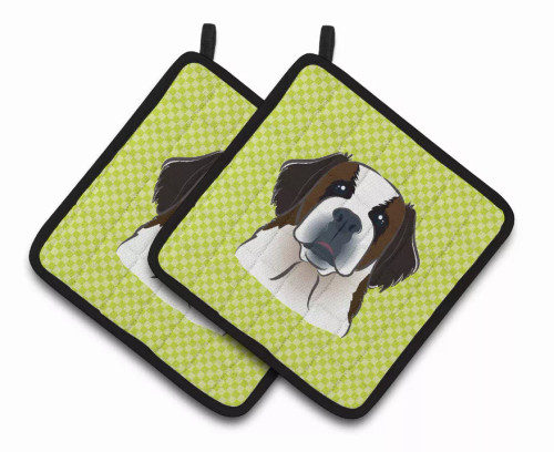 Dog Portrait on Pair of Pot Holders