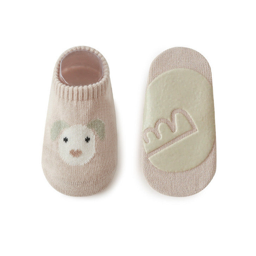 Kids Girl Embroidered Pattern Non-Slip Floor Soft Socks - S002469B002707P000092V004