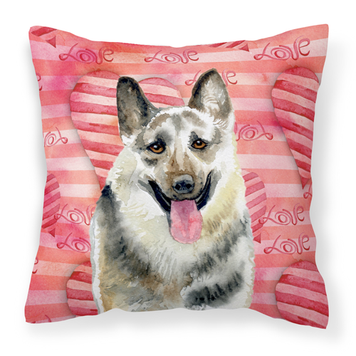 Dog With Love Stripes Fabric Decorative Pillow - S000213B001695P114209V000