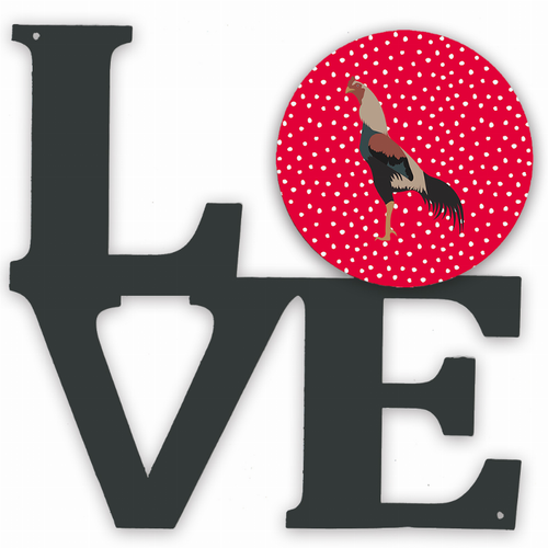 Bird Profile Artwork Metal LOVE Wall Decor