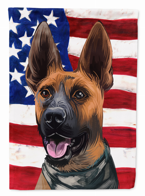 American Flag with Dog Artwork Flag Garden Size - CK6646GF