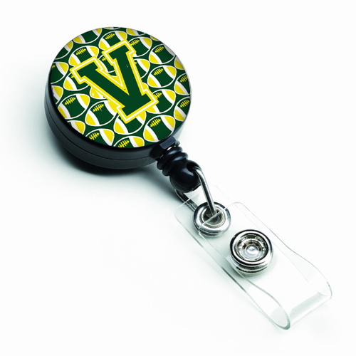 Football Retractable Badge Reel - CJ1075-VBR