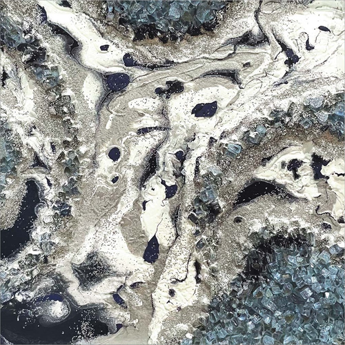 Blue Silver Marble I by Lee C, Canvas Art