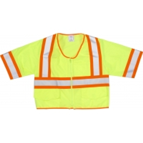 High Visibility ANSI Class 3 Solid Vest - M16392-3