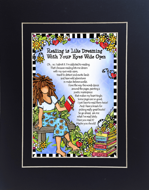Reading is Like Dreaming - F236-WSBlack