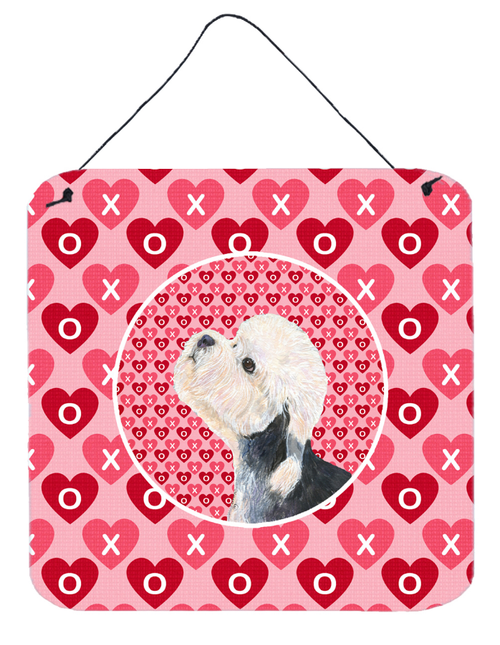 Hearts Love and Valentine's Day Design with Dog Wall or Door Hanging Prints - S000213B001695P030800V000