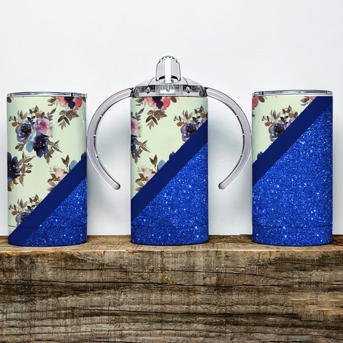 Floral  Insulated Kids Dual Lid Sippy Cup Tumbler Floral  Insulated Kids Dual Lid Sippy Cup Tumbler