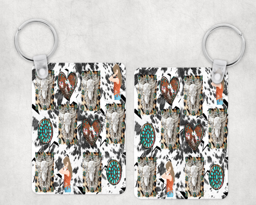 Western Collage |Keychain