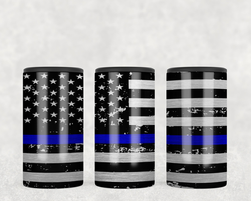 Thin Blue Line  Steel can hugger - optional speaker