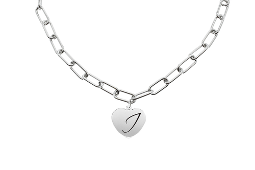 Oval Link Initial Jewelry Collection By Pink Box - PinkBox-6-000965