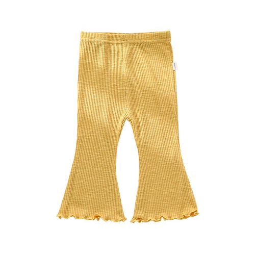 Baby Girl Solid Color Autumn Bell-Bottomed Pants - JM2210122227-521