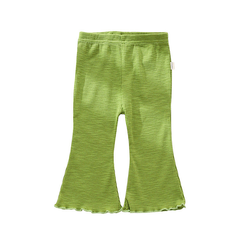 Baby Girl Solid Color Autumn Bell-Bottomed Pants - JM2210122227-530