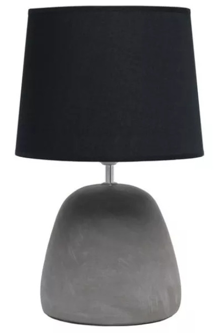 Simple Designs Round Concrete Table Lamp