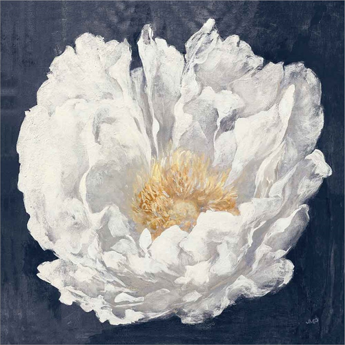 Serene Peony Navy by Julia Purinton, Framed Art