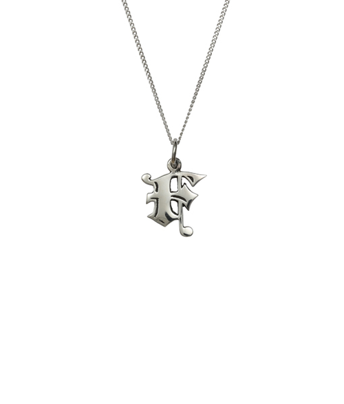Love Letter F Charm Necklace