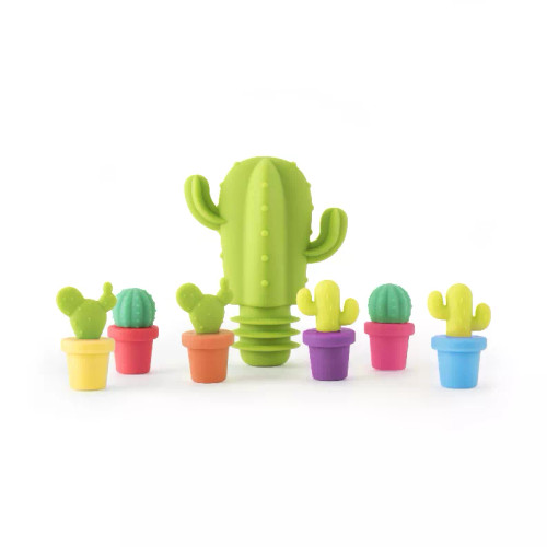 Cactus Stopper And Charm Set By Truezoo Cactus Stopper And Charm Set By Truezoo