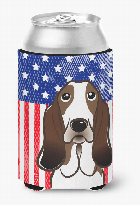 American Flag and Dog Can or Bottle Hugger - S000213B001695P064145V000