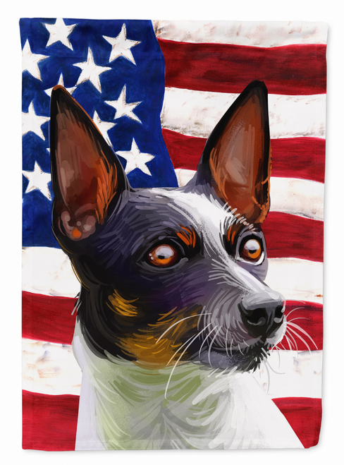 American Flag with Dog Artwork Flag Garden Size - CK6737GF