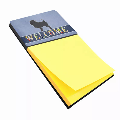 Welcome Design with Dog Sticky Note Holder - S000213B001695P080090V000