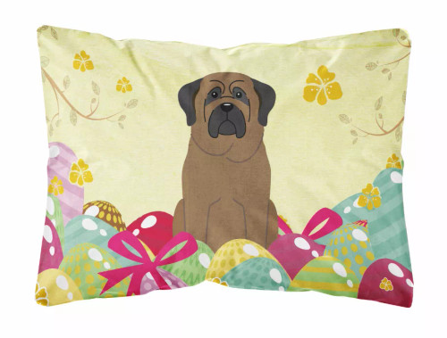 Easter Eggs Dog Art Canvas Fabric Decorative Pillow