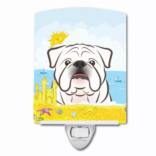 Summer Beach Design with Dog Ceramic Night Light - S000213B001695P099419V000