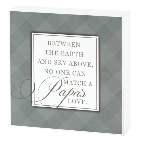 5X5 Plaque Wall Papa's Mdf