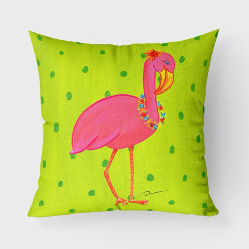 Bird Painting Fabric Decorative Pillow - LD6153PW1414