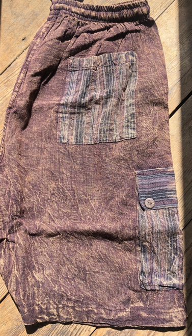 KEITH SHORTS Cotton Stonewash Cargo Shorts Solid & Striped - S001496B001981P000074V012