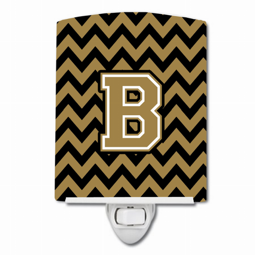 Letter Chevron Ceramic Night Light - CJ1050-BCNL