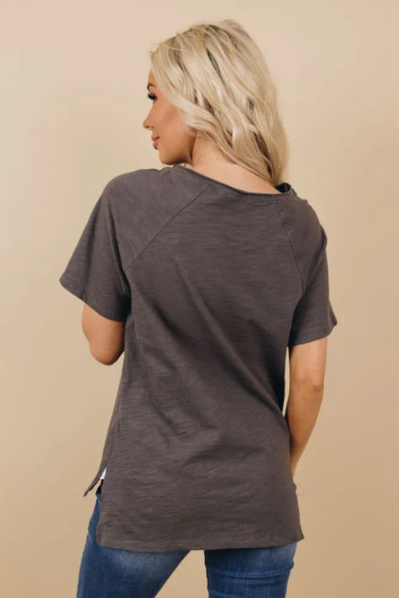 Life Quote V-Neck Tee - S000742B001640P001328V004 Life Quote V-Neck Tee - S000742B001640P001328V004