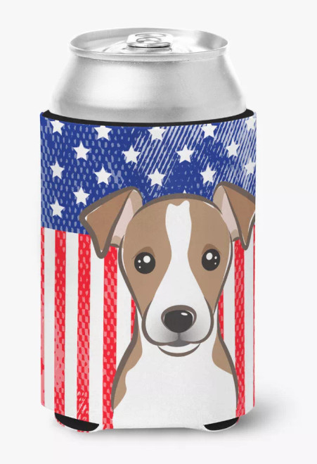 American Flag and Dog Can or Bottle Hugger - S000213B001695P064162V000