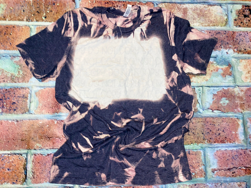 Bella Heather Navy Bleach Blank Tee