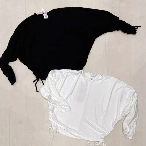 Warm and Comfy Top ft Ruched Sides