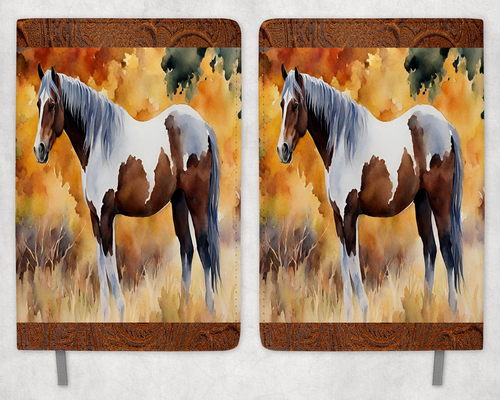 Horse Printed 8 Inch  A-5 Journal - 1613-5994