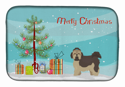 Dog Breed/Merry Christmas art Dish Drying Mat - CK3483DDM