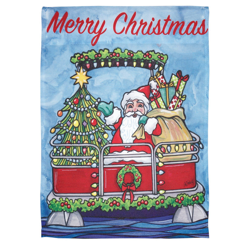 Merry Christmas Pontoon Flag Merry Christmas Pontoon Flag