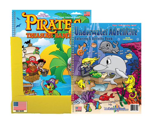 12 Underwater 12 Pirates Color Books
