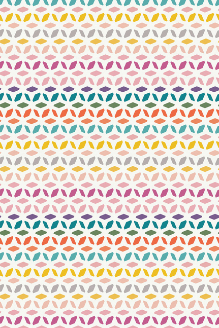 Geometric Indoor/Outdoor Vinyl Floor Covering - SBC-DIAMONDS-3X5