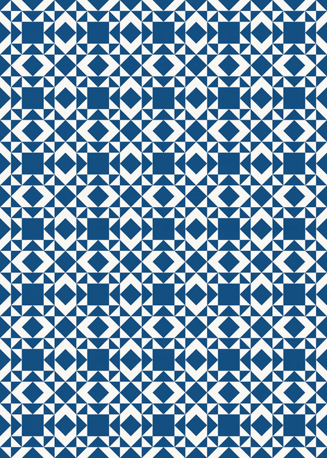 Geometric Indoor/Outdoor Vinyl Floor Covering - SBC-CHEYENNE-5X7