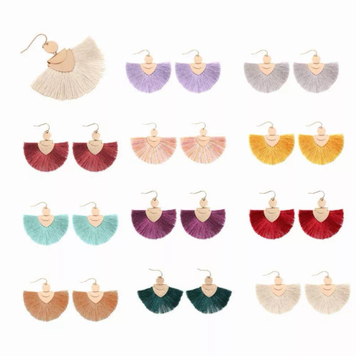 Tassel Hook Earrings ( VARIETY OF COLORS AVAILABLE ) By DOBBI - S001260B001845P000548V591