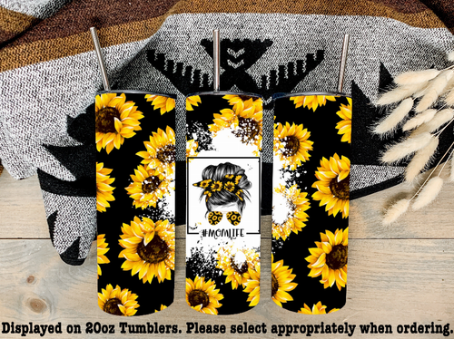 Sunflower Mom Life Steel Tumbler Sunflower Mom Life Steel Tumbler