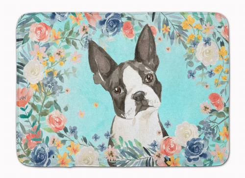 Dog Art Spring Flowers Mat - S000213B001695P000868V056