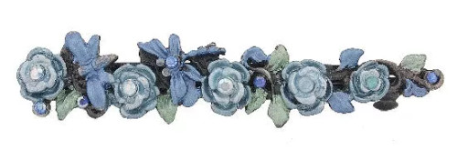 Large Tight Decorated Barrette Crystal & Color - S000558B002117P000290V009