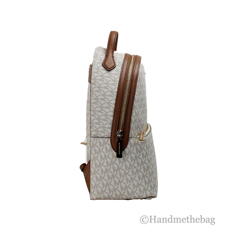 Michael Kors Sheila Medium Vanilla PVC Front Pocket Backpack Michael Kors Sheila Medium Vanilla PVC Front Pocket Backpack