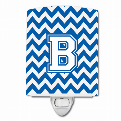 Letter Chevron Ceramic Night Light - CJ1045-BCNL