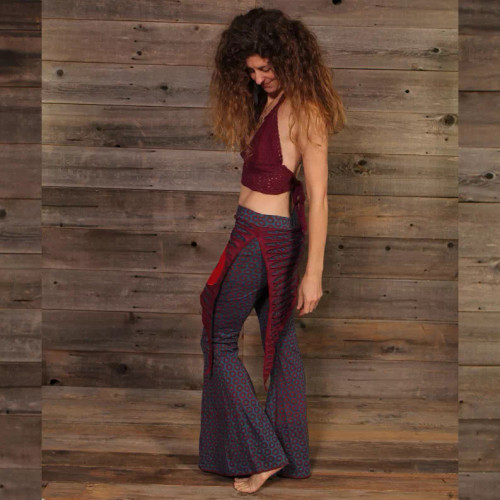 MY SWEET ONE PANTS Cotton Lycra Razor Cut Phish Donut Print Skirt Booty Pants