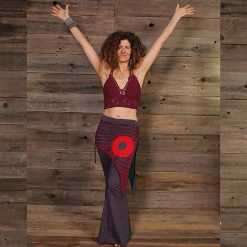 MY SWEET ONE PANTS Cotton Lycra Razor Cut Phish Donut Print Skirt Booty Pants - S001496B001981P000466V004