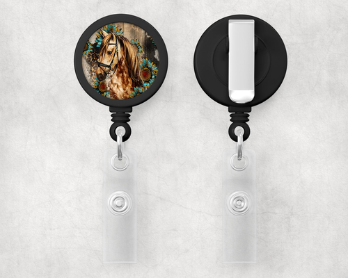 Horse 1" Retractable Badge Reel
